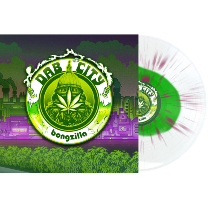 BONGZILLA Dab City – Vinyl LP (clear green blop purple splatter)