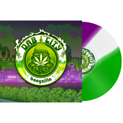 BONGZILLA Dab City – Vinyl LP (violet white green striped)