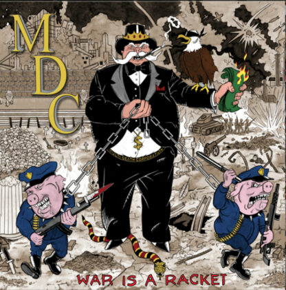 MDC War Is A Racket - vinyl LP (gold black splatter)