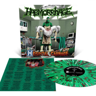 HAEMORRHAGE Hospital Carnage - Vinyl LP (kelly green black bone red splatter)