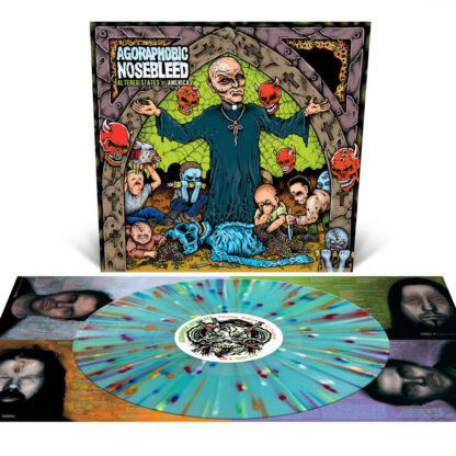 AGORAPHOBIC NOSEBLEED Altered States Of America - Vinyl LP (electric blue rainbow splatter)