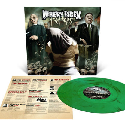 MISERY INDEX Traitors - Vinyl LP (emerald green black marble)